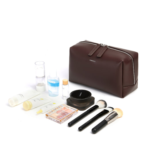 Genuine Leather Cosmetic Pouch