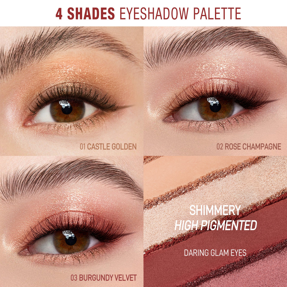 O.TWO.O 4 High Pigment Shimmers Eyeshadow Palette