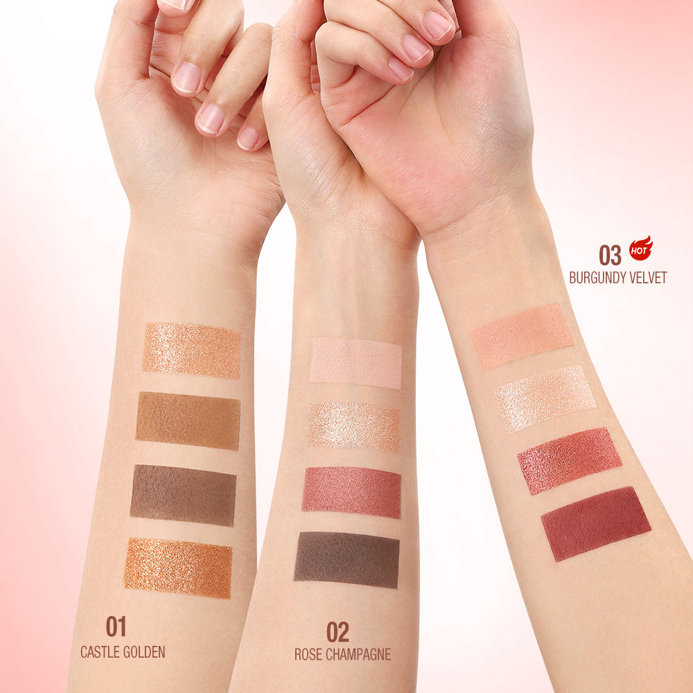 O.TWO.O 4 High Pigment Shimmers Eyeshadow Palette