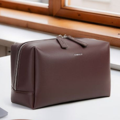Genuine Leather Cosmetic Pouch