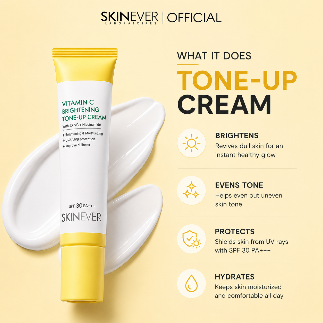 5X Vitamin C Brightening Set - Cleanser, Eyecream, Tone up SPF Cream