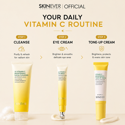 5X Vitamin C Brightening Set - Cleanser, Eyecream, Tone up SPF Cream