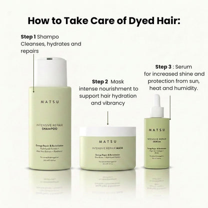 Intensive Repair Hair Routine - Shampoo, Mask, Serum