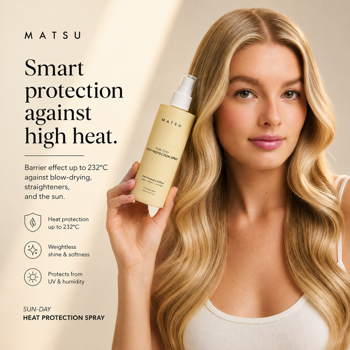 MATSU Sunday Heat Protection Hair Spray