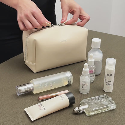 Genuine Leather Cosmetic Pouch